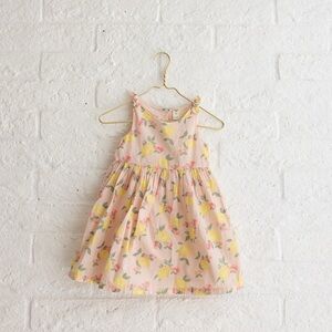 OshKosh B'gosh Lemon Print Pink and Yellow Dress - Girls Size 5T